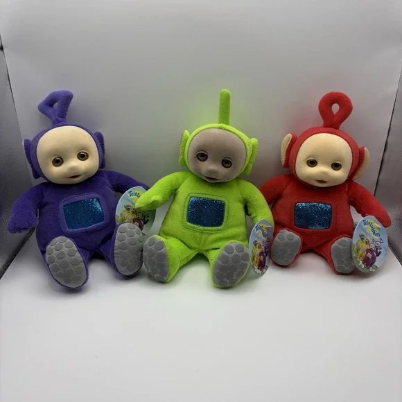 Teletubbies plush 1998 8" Set of 3 with tags - Picture 1 of 7